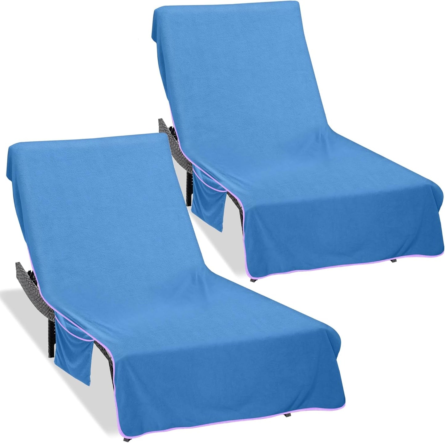 Super Soft Lounge Chair Towel Cover Pack of 2 for Beach Trips