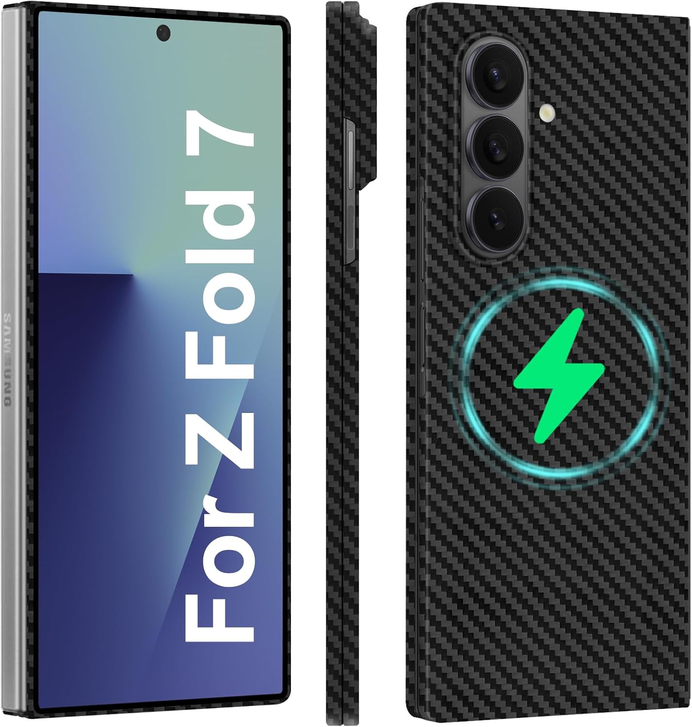 Slim and Thin Carbon Fiber Case for Samsung Galaxy Z Fold 7