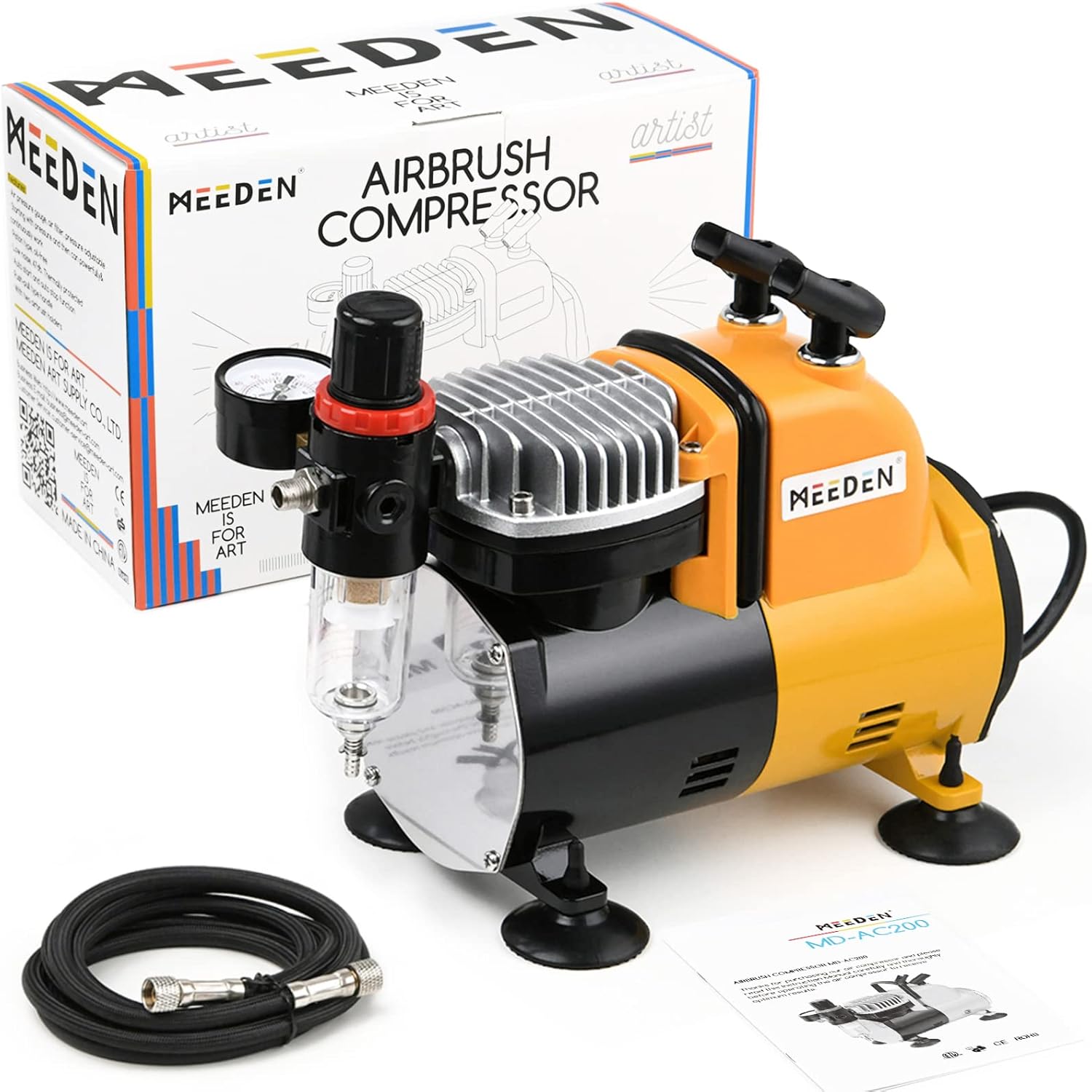 MEEDEN Airbrush Compressor Kit for Model Painting Enthusiasts