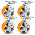 W B D WEIBIDA 6 Inch Industrial Grade Casters Set of 4 - Heavy Duty