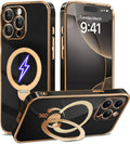 GolbinBox iPhone 15 Pro Max Case with 360 Spin Magnetic Stand