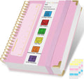Spiral Notebook 8.5in x 11in Hardcover Lined Journal - Durable Pink
