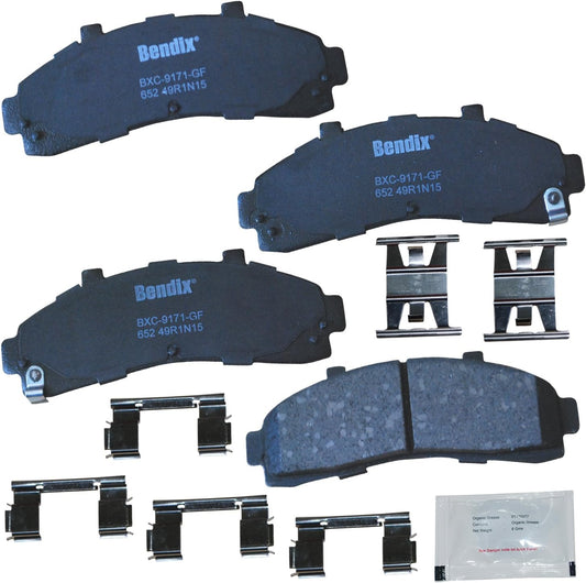 Bendix Priority1 CFC652 Ceramic Front Brake Pads for Ford