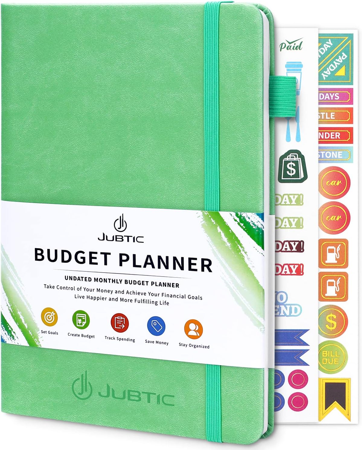 Effortless Budgeting: 2025 Financial Planner - Mint Green