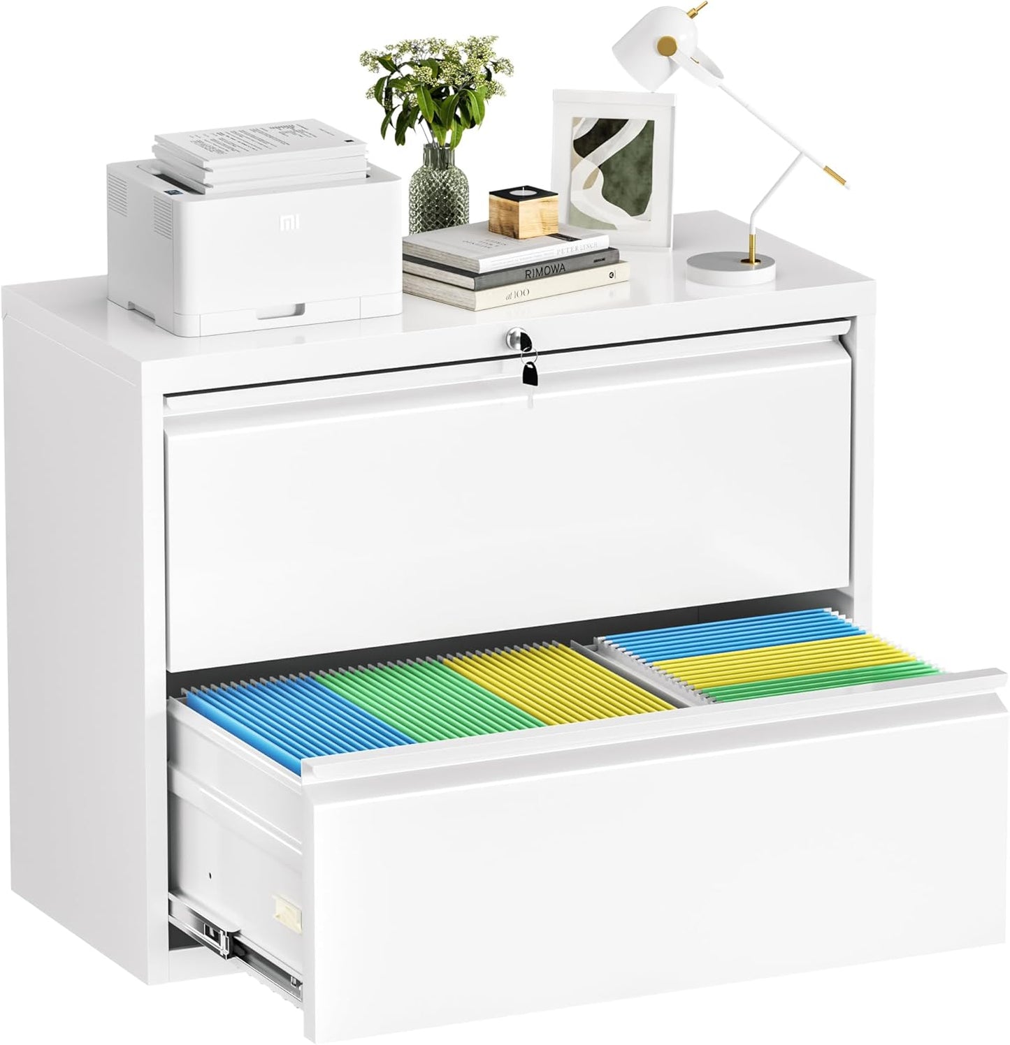 Superday Lateral File Cabinet 2 Drawer Metal File Cabinet