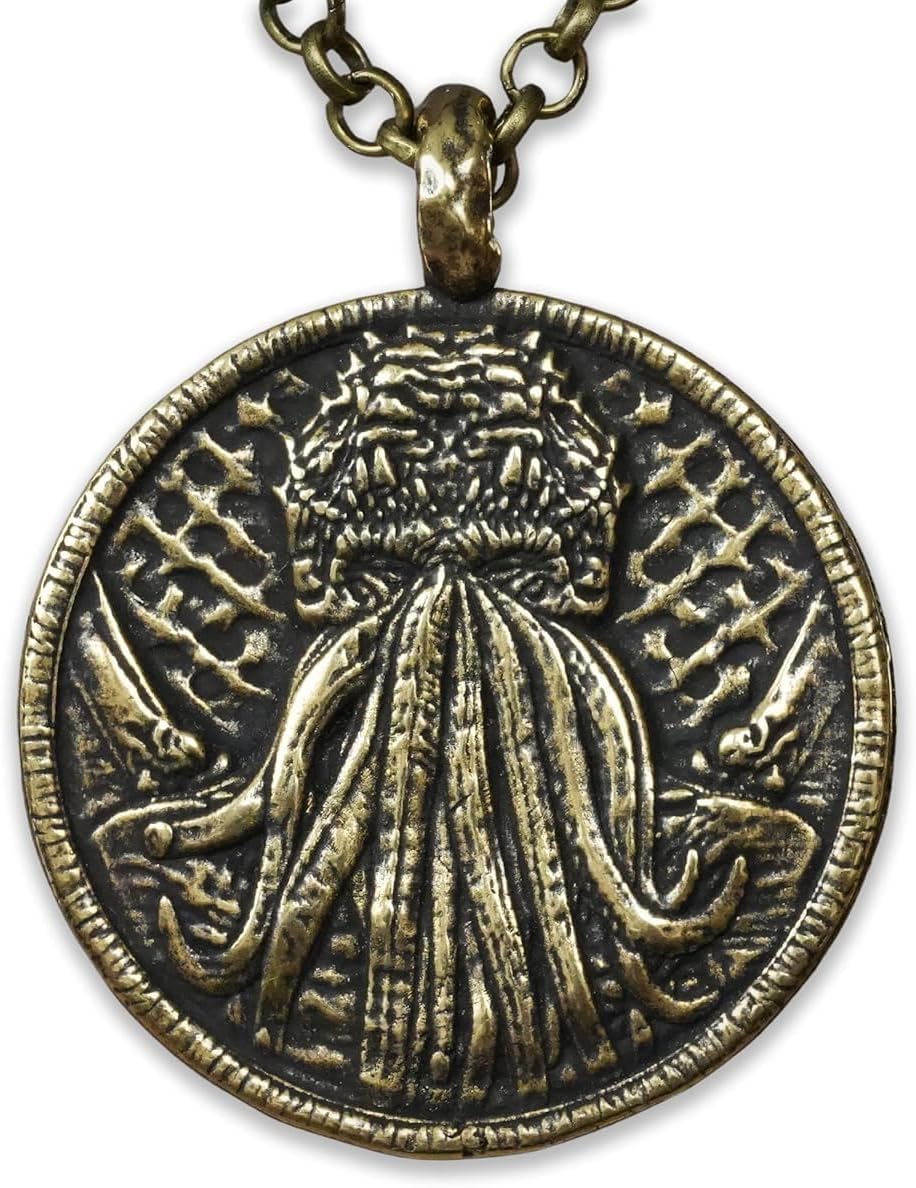 925 Sterling Silver Cthulhu Necklace Pendant for Men and Women
