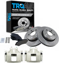 TRQ Front Brake Pad & Rotor Kit Compatible with 2007-2012 Jeep