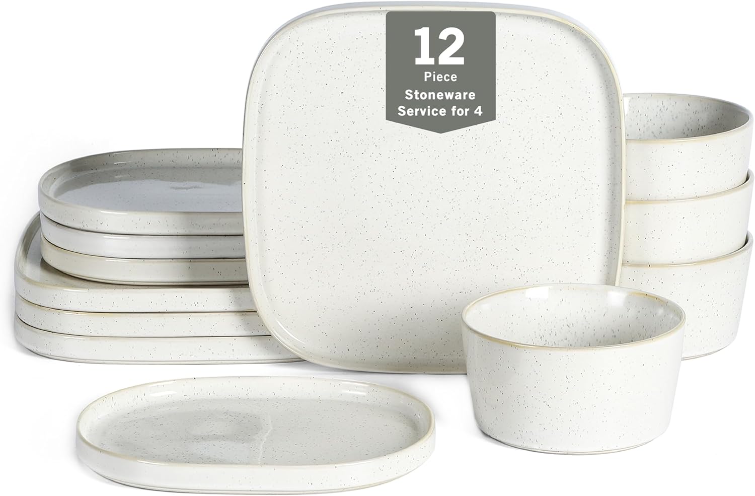 Stone Lain Cairo 12-Piece Dinnerware Set for Modern Dining
