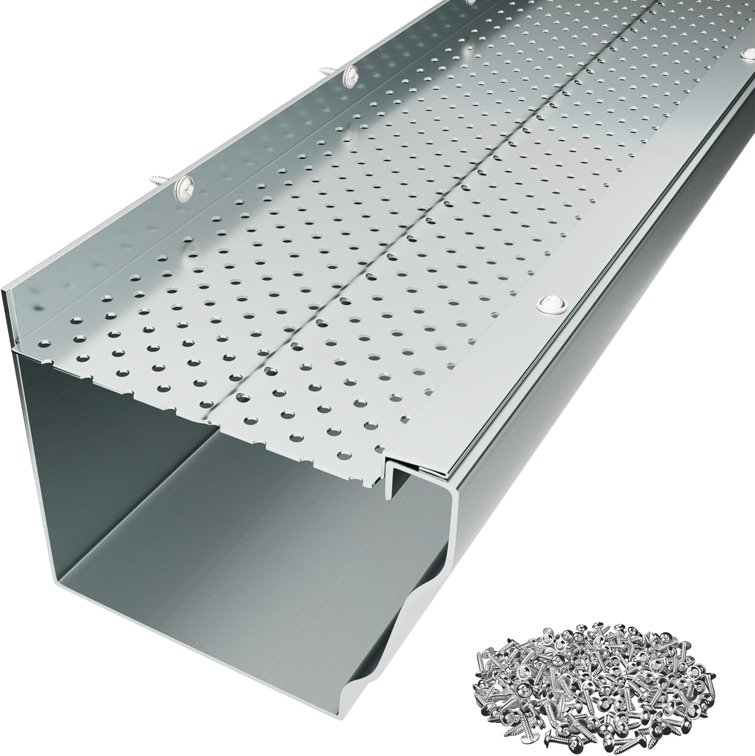 5 Inch Gutter Guard - Heavy-Duty Aluminum Mesh Leaf Guards
