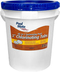 Pool Mate 3 in Chlorine Tablets 35 lb - All-In-1 Pool Care Tabs
