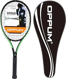 OPPUM Adult Carbon Fiber Tennis Racket for All Skill Levels