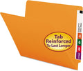 Smead End Tab File Folder Letter Size Orange - Durable Shelf Filing