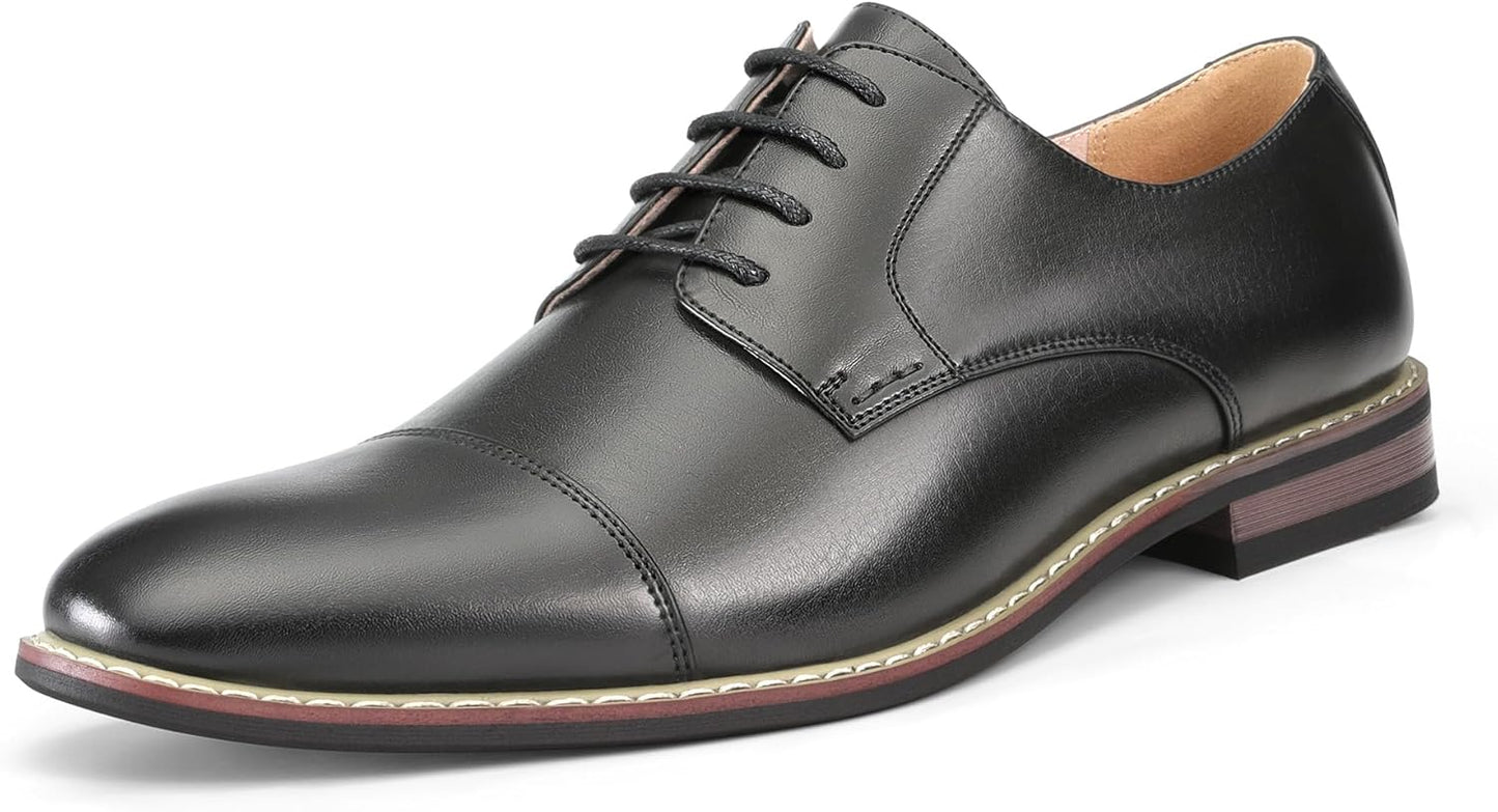 Bruno Marc Prince Men's Classic Modern Oxford Lace Dress Shoes