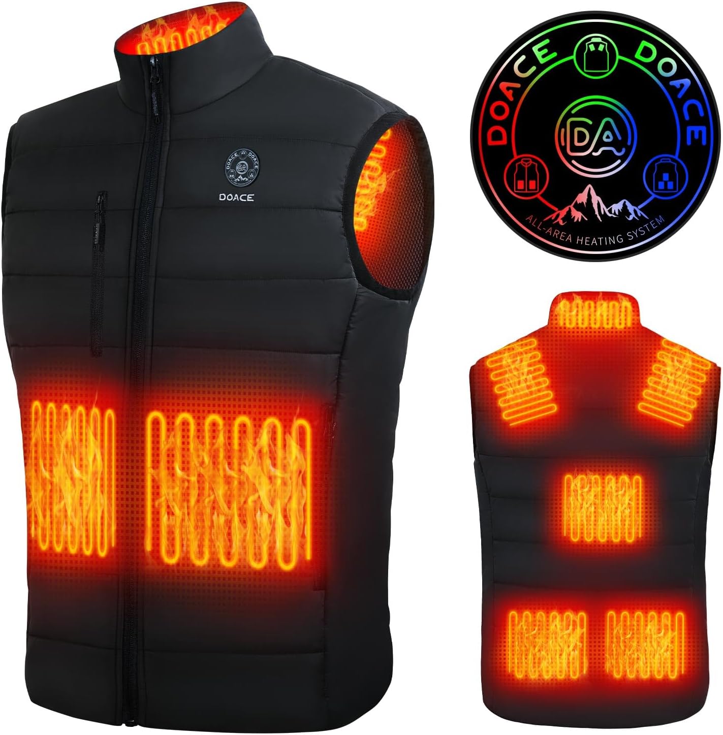 DOACE Heated Vest for Women and Men - Smart Electric Heating