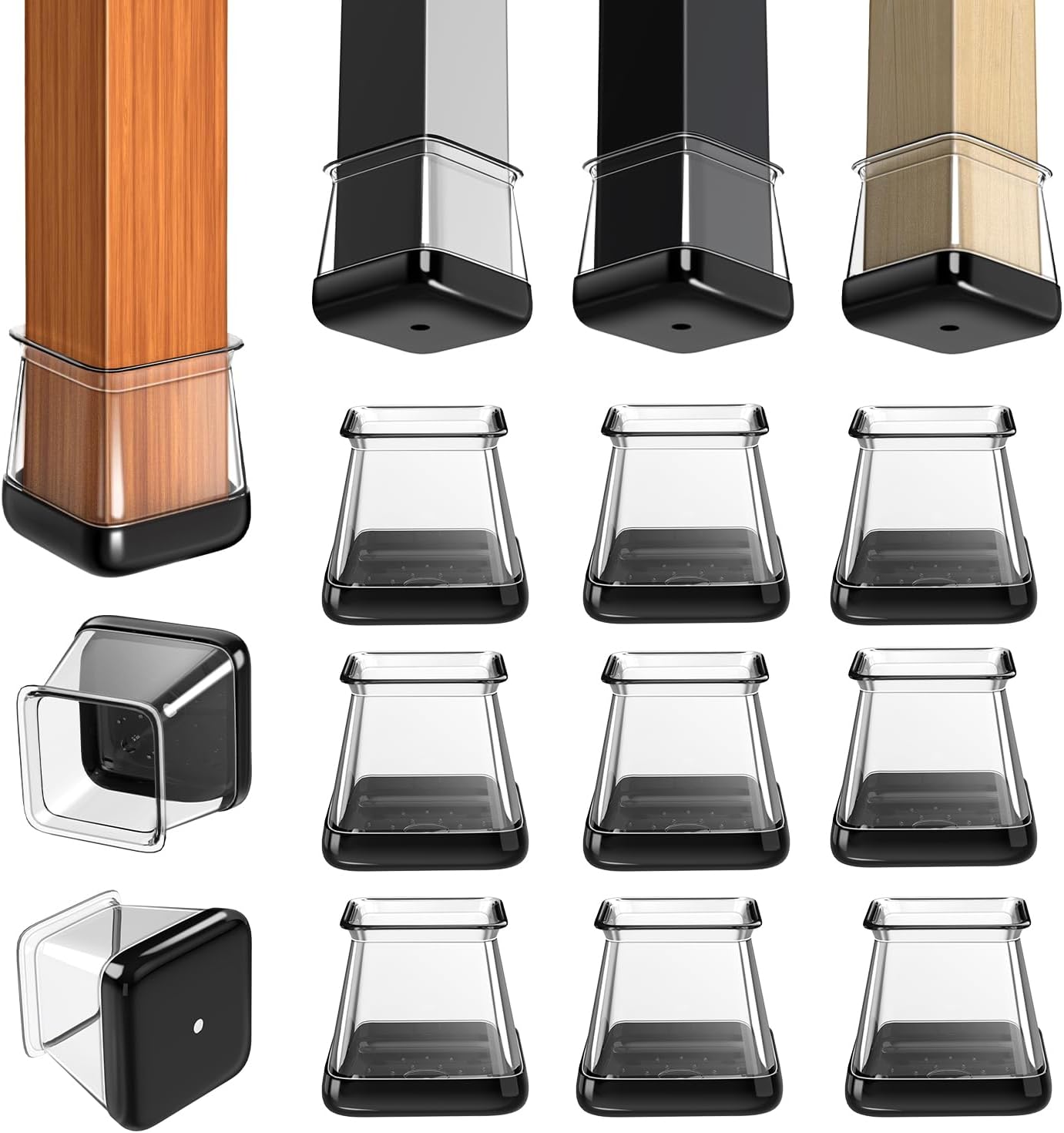 GICUNK Furniture Leg Sliders - Protect Your Floors with Ease!