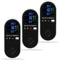 3 Packs Plug in Gas & Carbon Monoxide Detector - 4-in-1 Home Safety