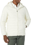Men's Lightweight Water-Resistant Packable Hooded Puffer (Style TY6L)