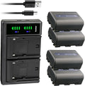 Kastar 4-Pack NP-FM50 Battery and LTD2 USB Charger - Reliable Power