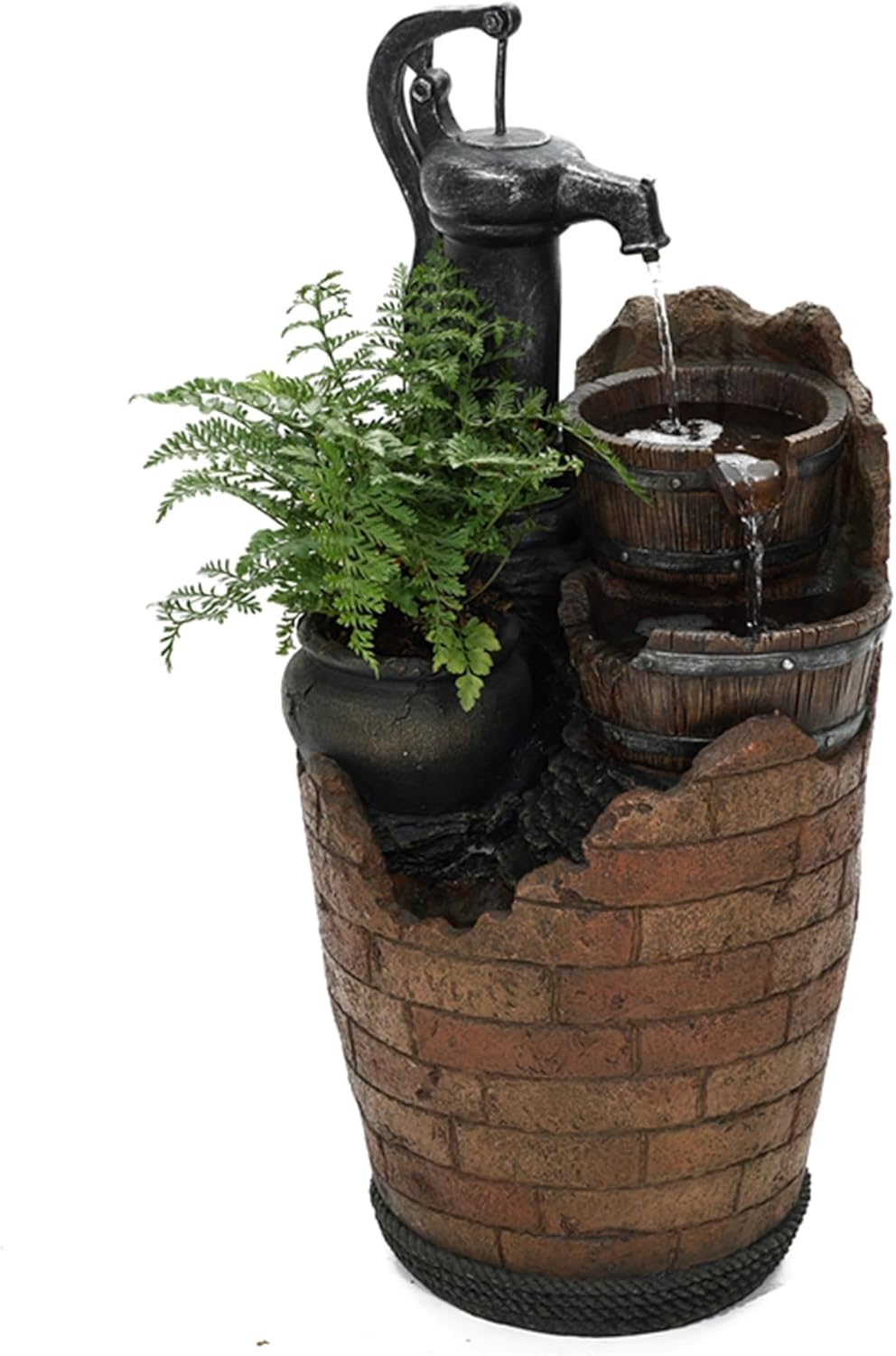 Glenville Water Pump Cascading Water Fountain for Tranquil Spaces