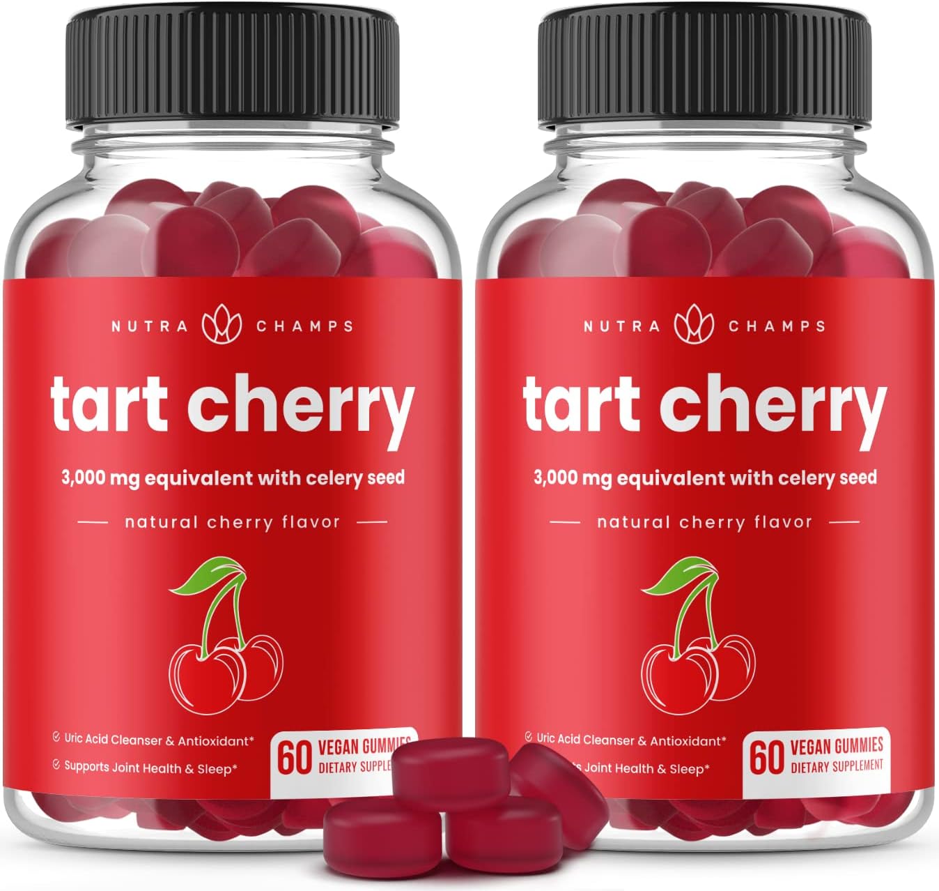 NutraChamps Tart Cherry Gummies for Joint Comfort and Sleep