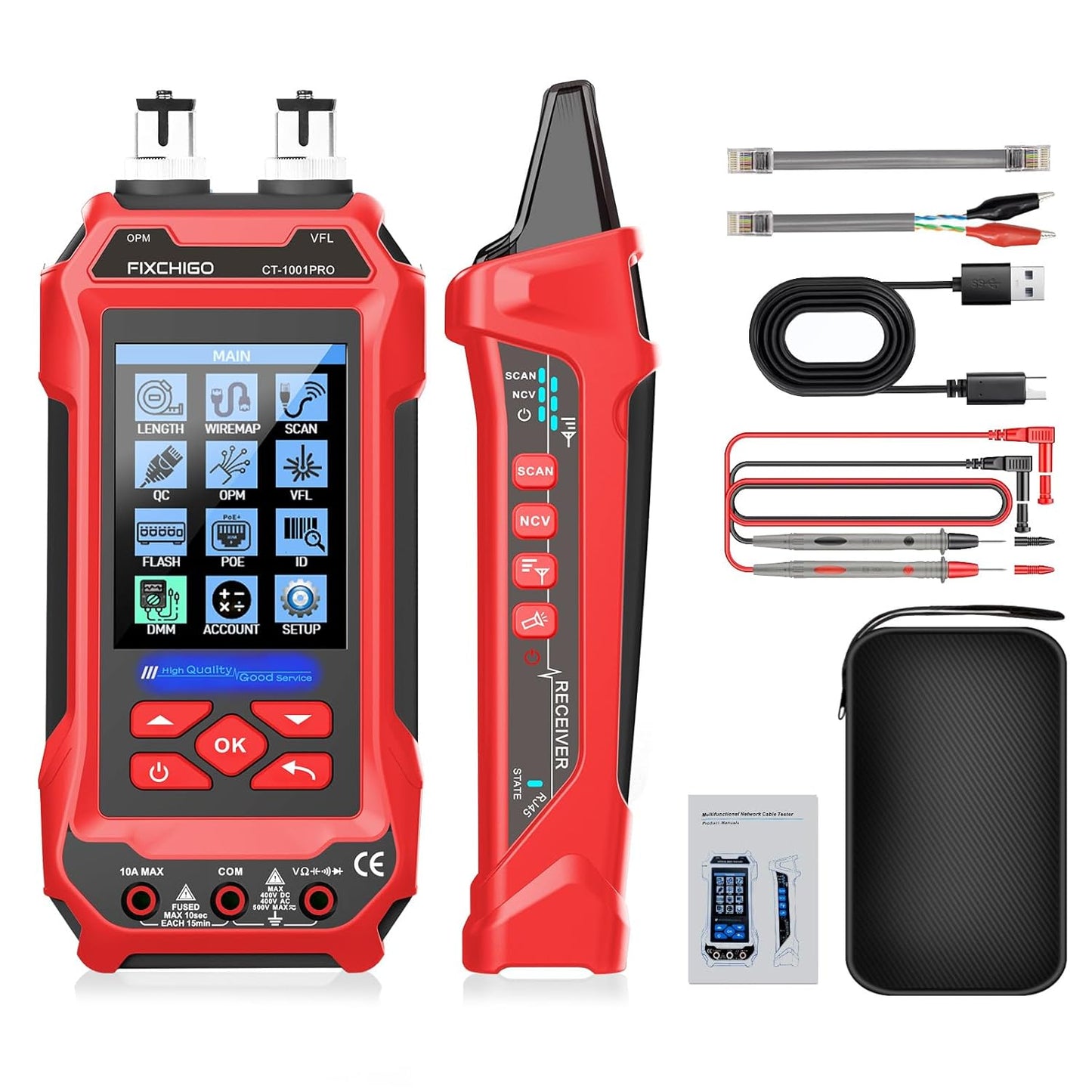 11 In 1 Network Cable Tester with Multimeter for CAT5 CAT6