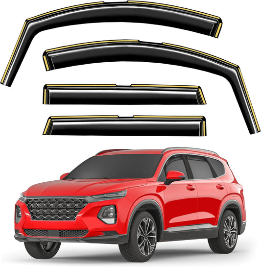 In-Channel Window Rain Guards for Hyundai Santa Fe 2019-2023