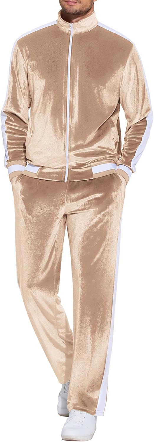 COOFANDY Mens Tracksuit 2 Piece Set for Comfort and Style