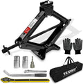 3 Ton/6614 LBS Scissor Jack Tire Changing Kit - Portable 7 PCS Set