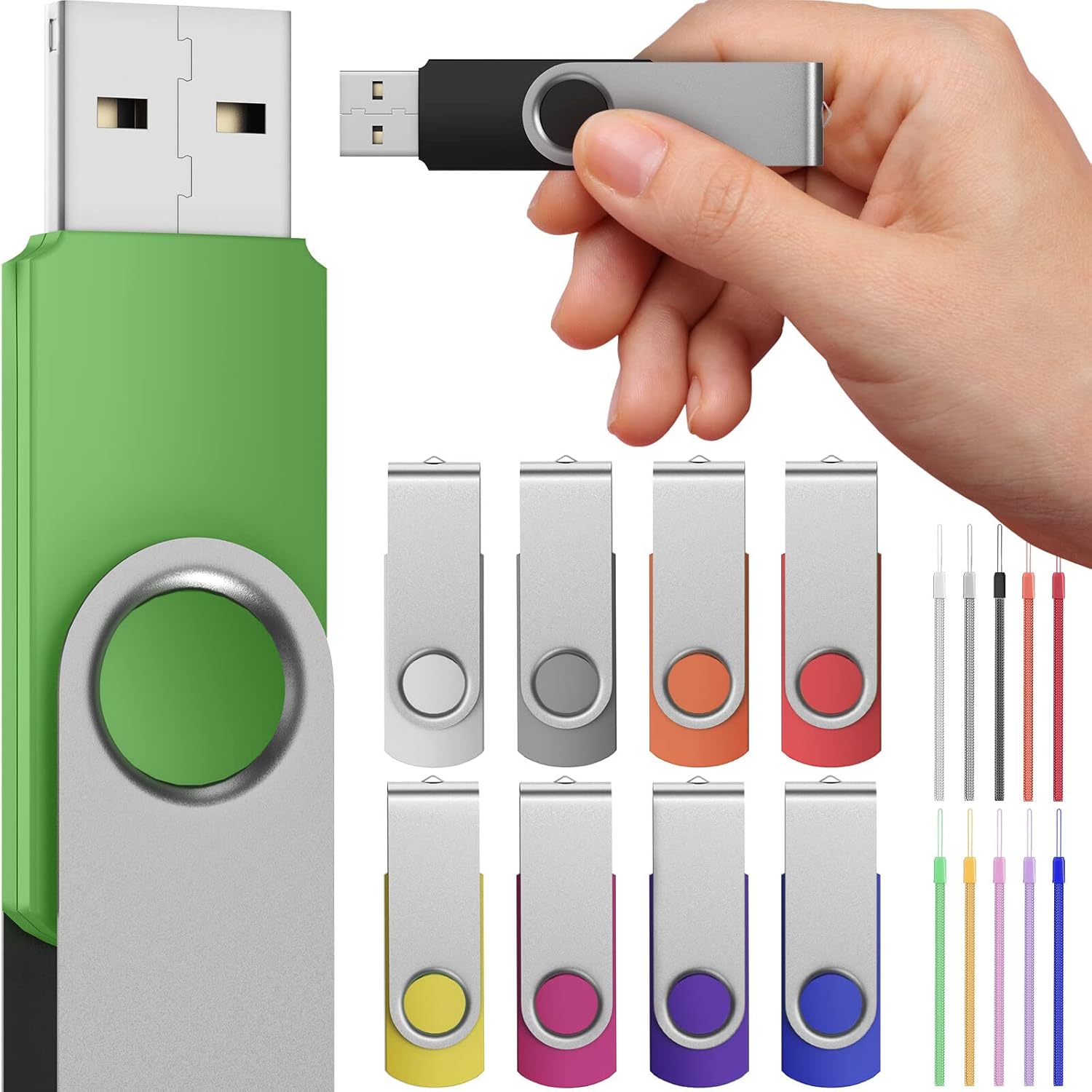 FEBNISCTE USB 3.0 Flash Drive 8GB for Fast Data Transfer
