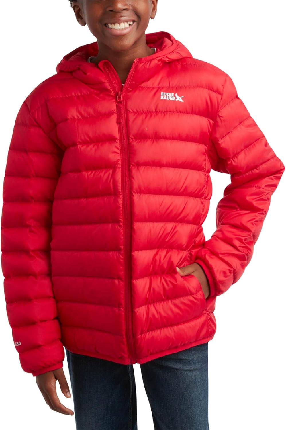 Eddie Bauer Boys' Weather Resistant Down Coat - CirrusLite Puffer