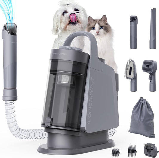 FurEase Dog Grooming Vacuum & Clippers Set - Shedding Made Easy!