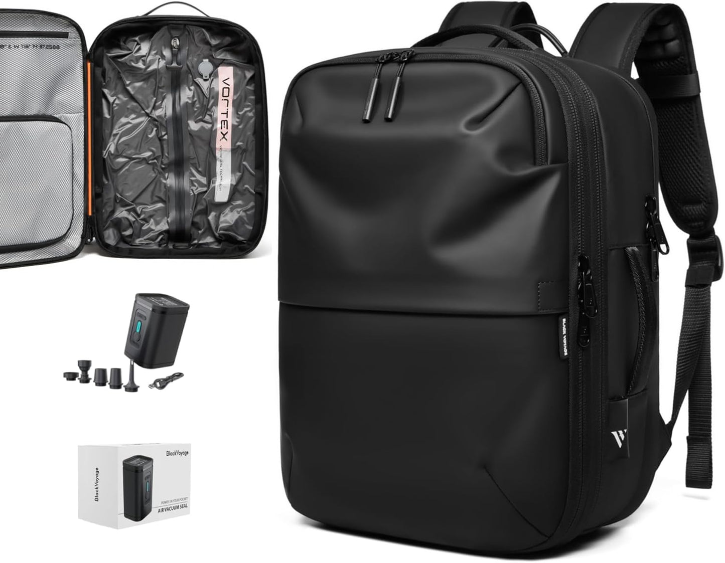 Vortex Vacuum Seal Travel Backpack 45L with Air Pump Included