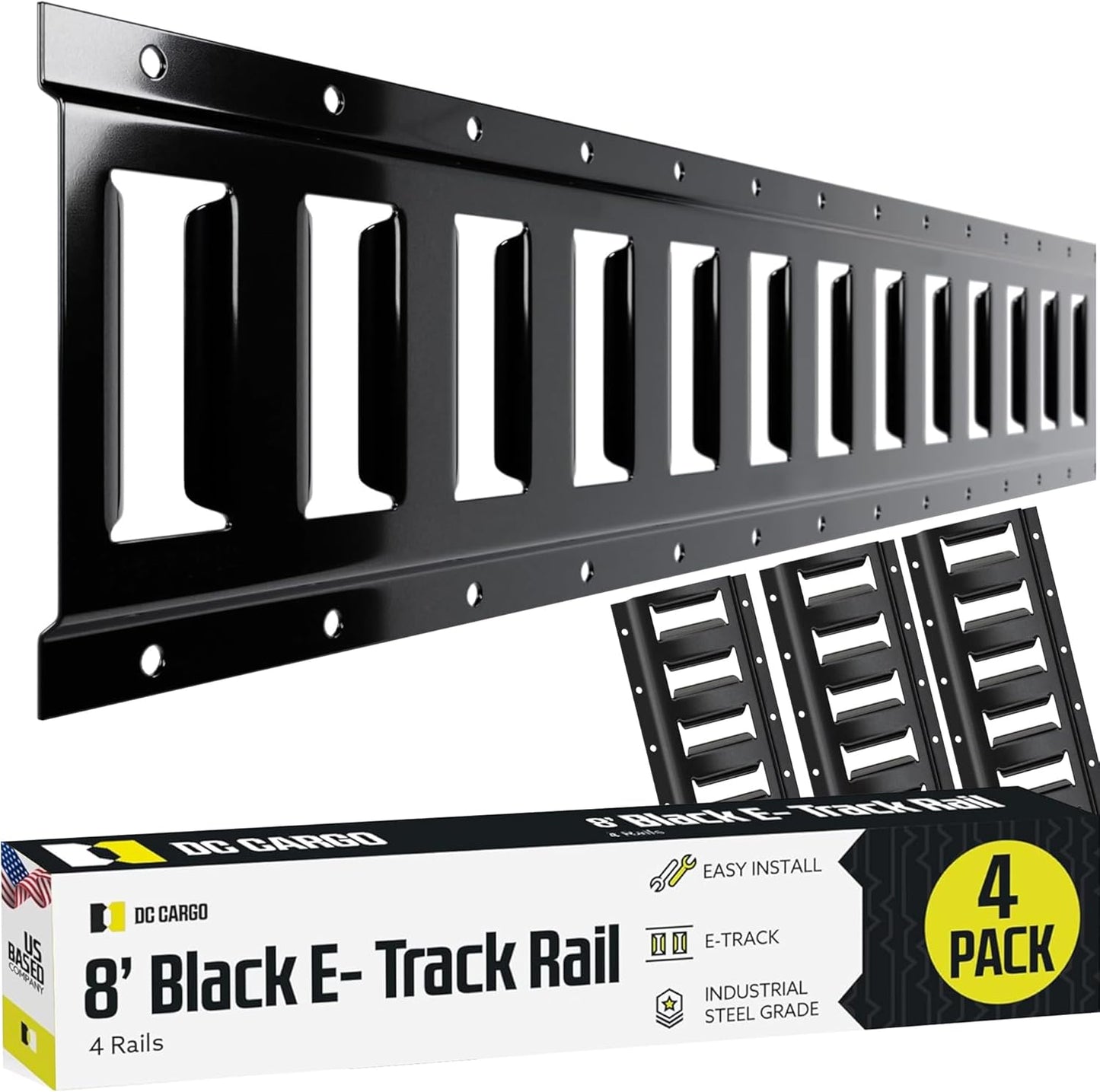 DC Cargo Mall E Track Tie Down Rail Kit 6ft for Secure Cargo