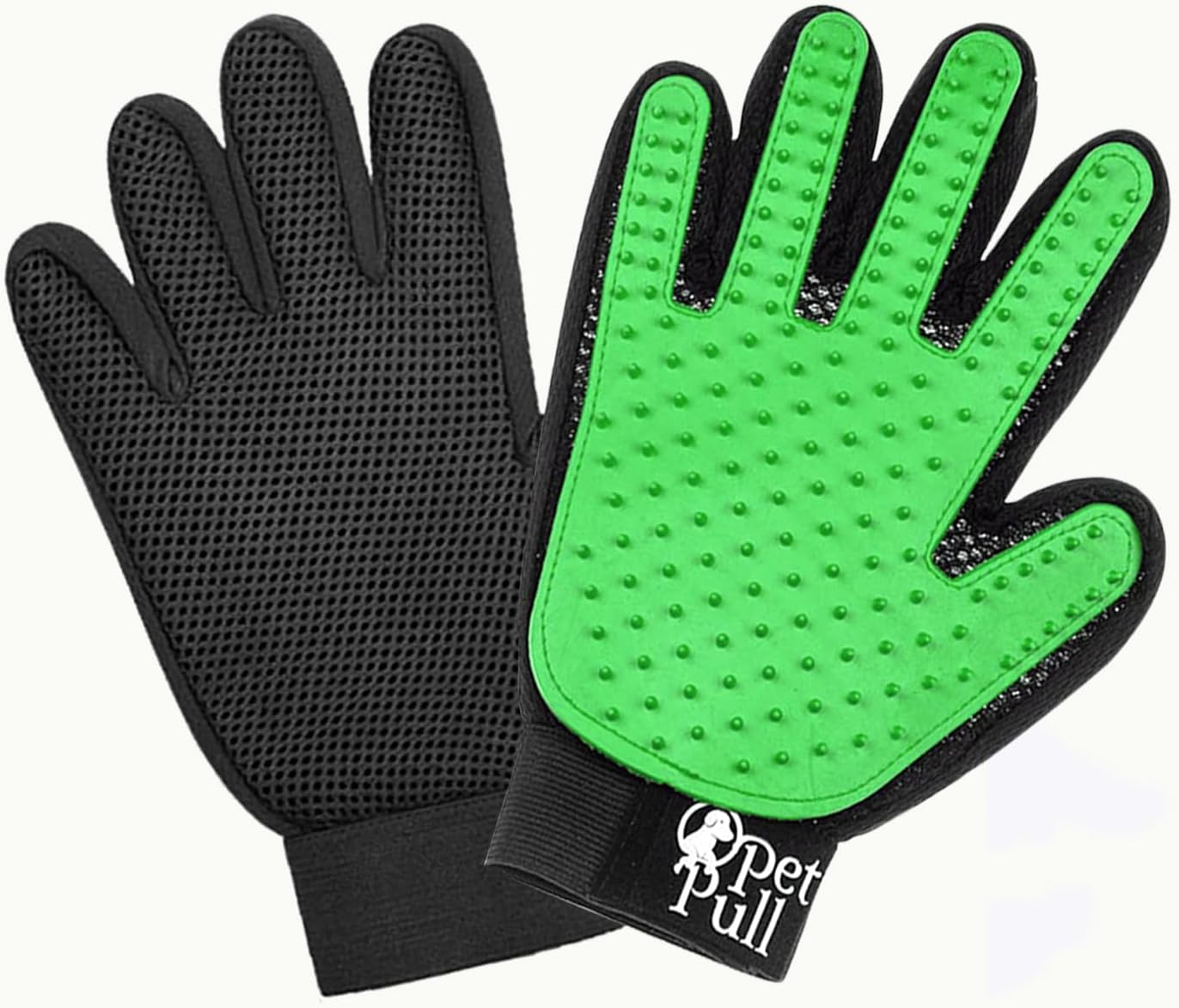 Pet Hair Remover Glove - Gentle Deshedding Mitts for Dogs & Cats - 259 Silicone Tips