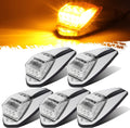 Partsam 5pcs Clear Lens 31LED Amber Cab Marker Roof Running Lights