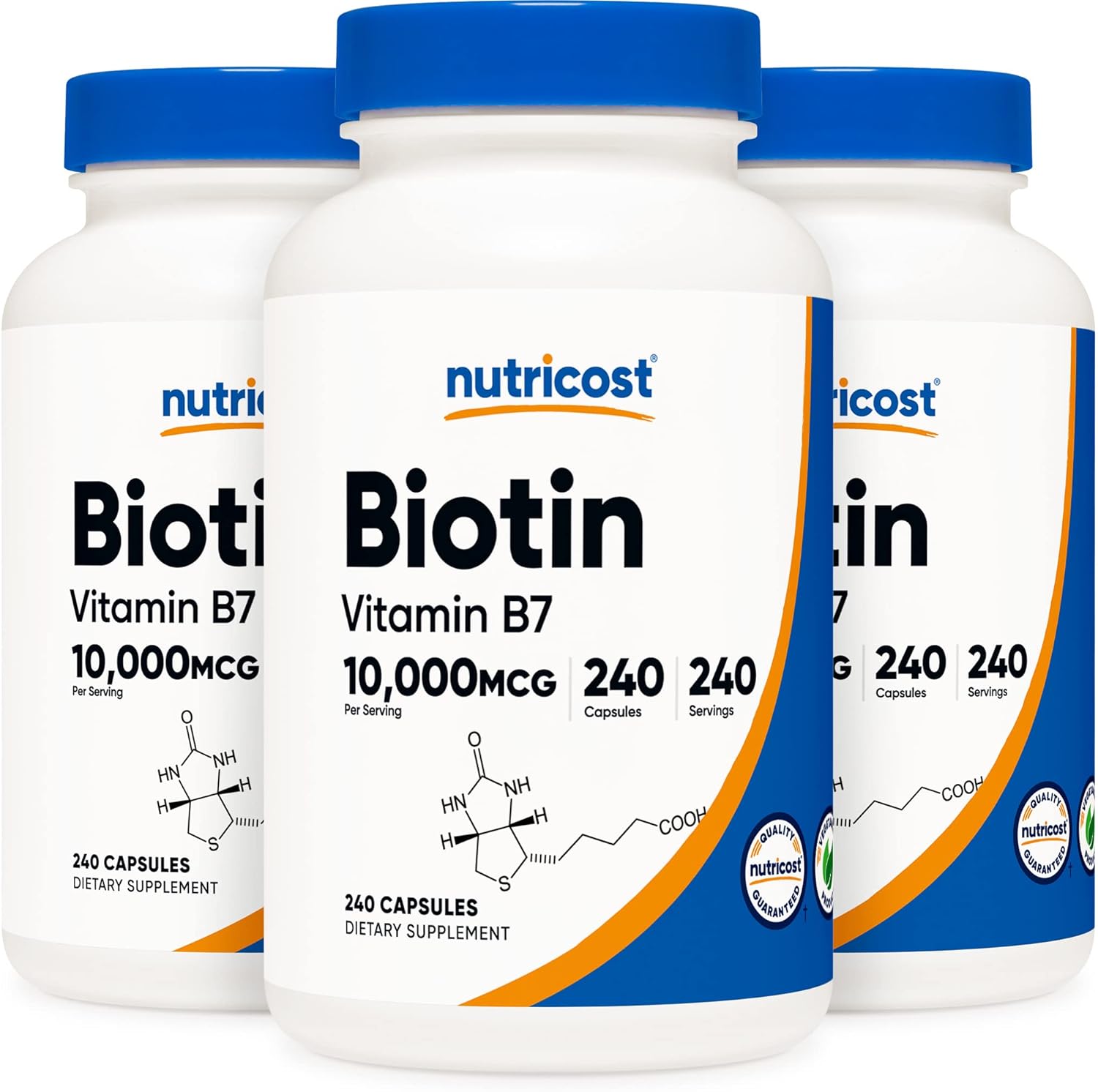 Nutricost Biotin 10,000mcg - High Potency Non-GMO Capsules