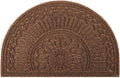 Mibao Non-Slip Half Round Door Mat for Indoor and Outdoor Use