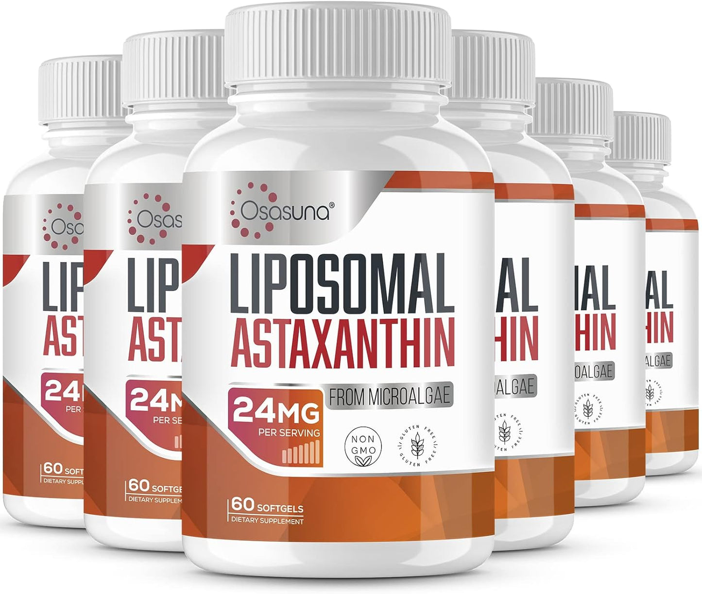 Liposomal 24mg Astaxanthin Supplement for Immunity and Skin