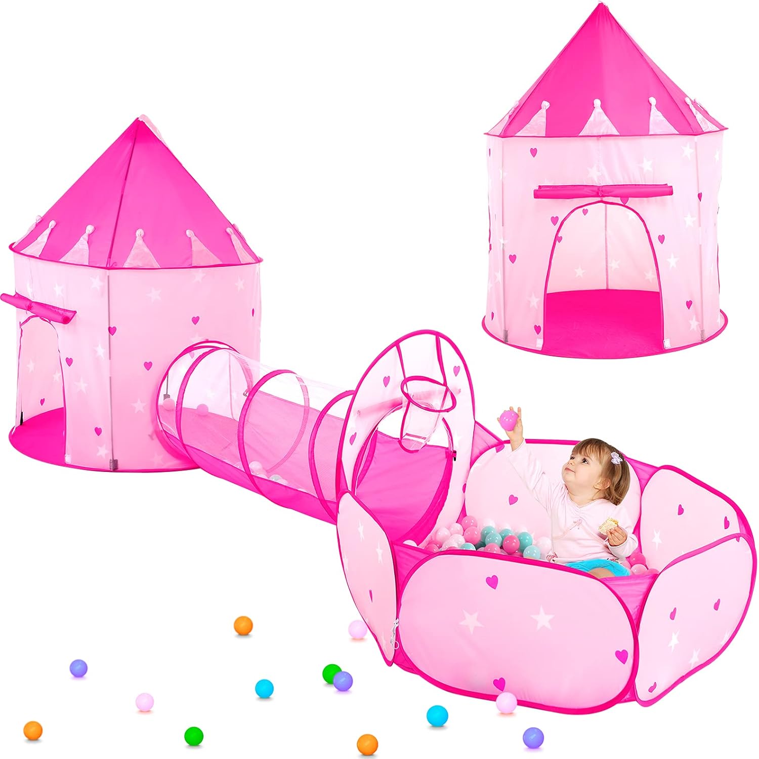Princess Play Tent Set - Indoor/Outdoor Fun!