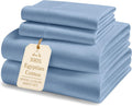 LANE LINEN 100% Egyptian Cotton Queen Sheet Set - Silky Soft Deep