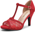 Women's Lacey DOrsay Stilettos - 3in Kitten Heel Elegant Sandals