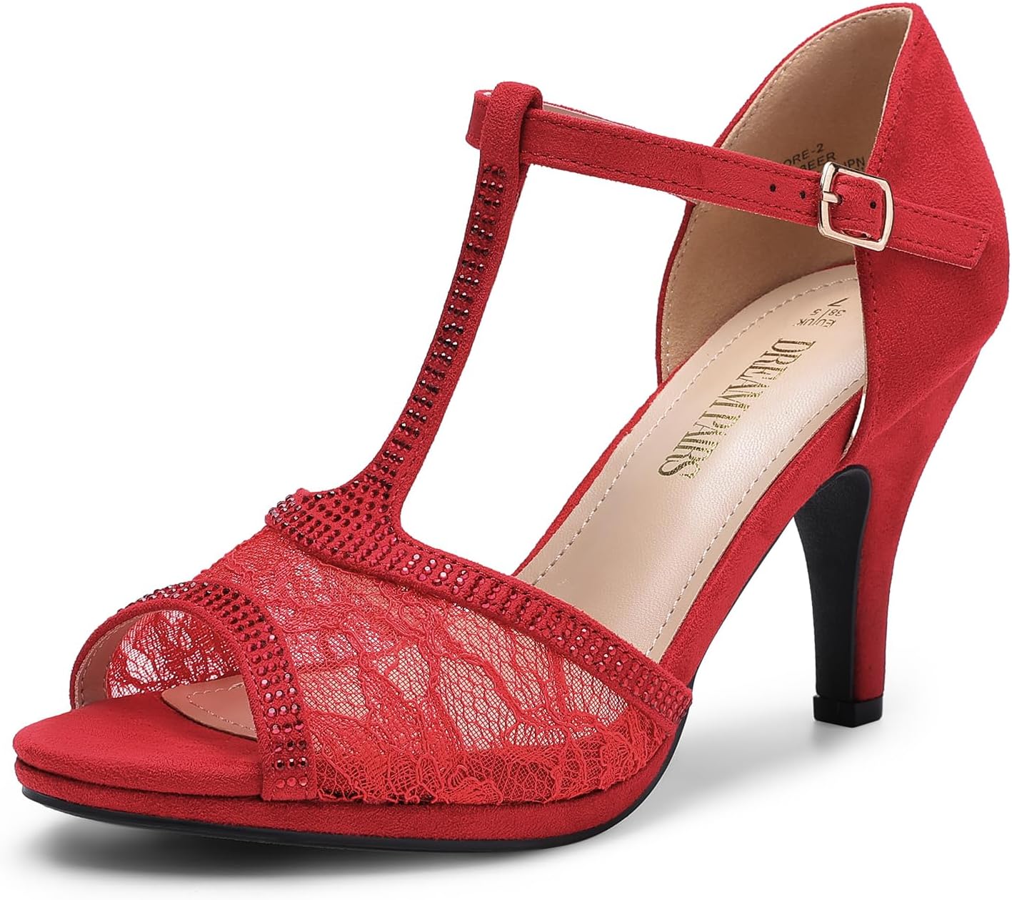 DREAM PAIRS Women's Stilettos Open Toe Pump Fashion Sandals