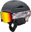 Odoland Ski Helmet and Goggles Set - Shockproof Snow Sports Helmet Our