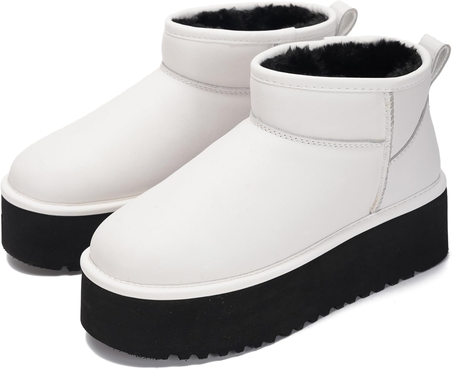 Project Cloud Genuine Leather Ankle Boots for Women - Stylish & Warm