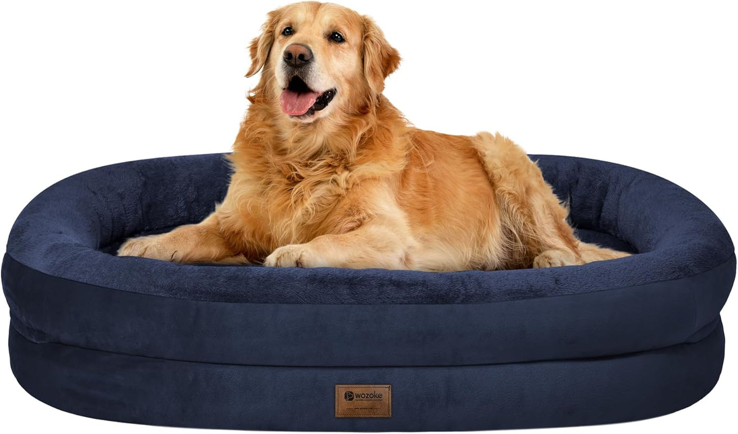 Orthopedic Waterproof Large Dog Bed with Memory Foam Support