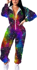 Women's Color Block Tracksuit Set - Lightweight Pullover & Zip Jacket