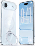 TORRAS Slim Magnetic Stand Case for iPhone Air - Thin Clear Protection