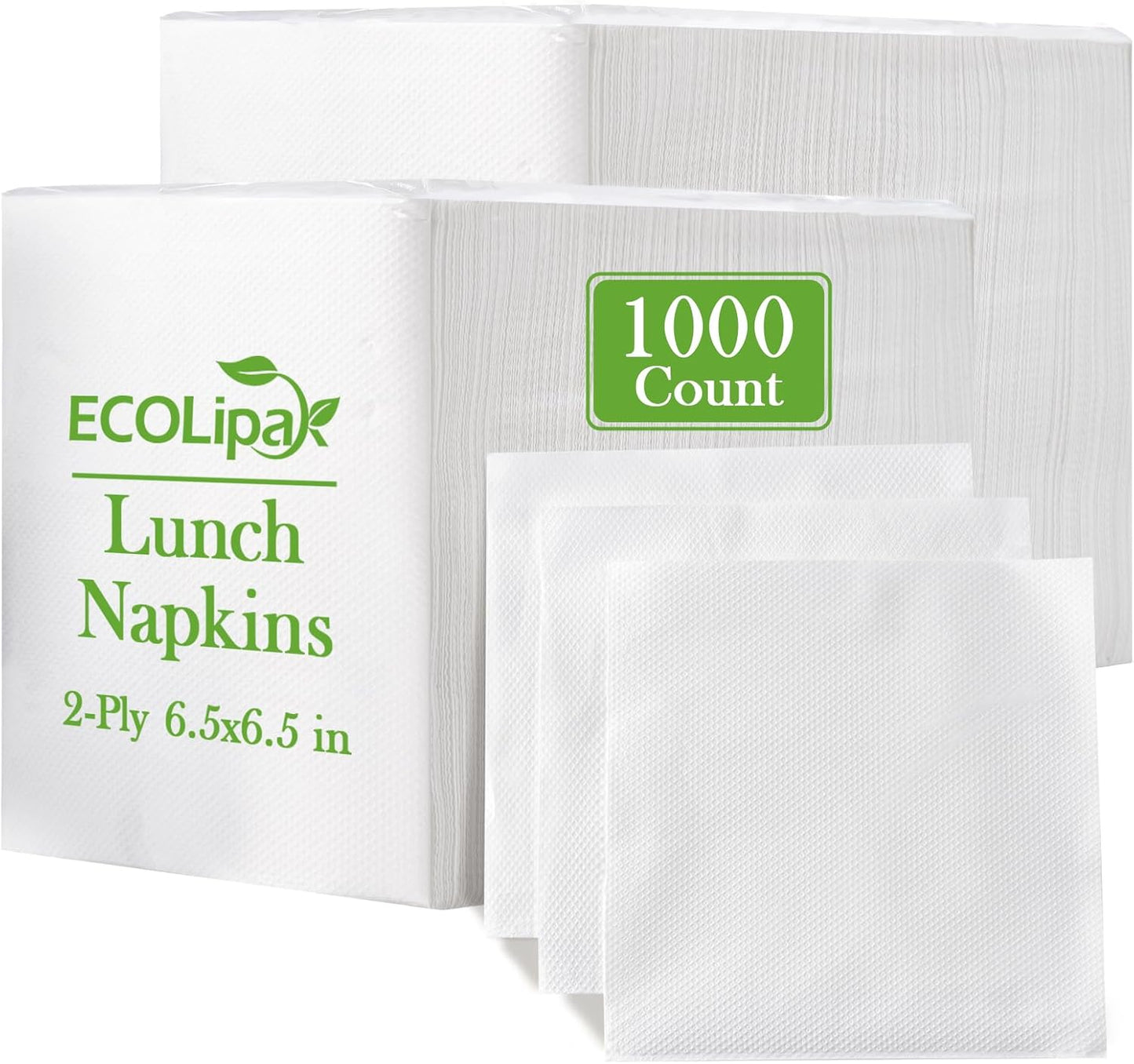 ECOLipak Lunch Napkins Bulk - 1000 Count for Every Occasion