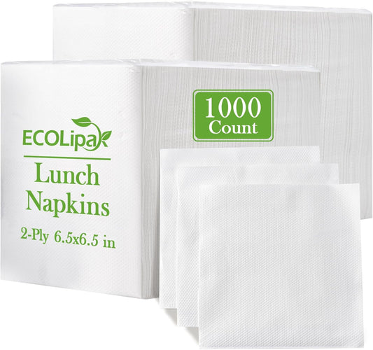 ECOLipak Lunch Napkins Bulk - 1000 Count for Every Occasion