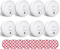 Smoke Detector with Advanced Photoelectric Sensor - Compact Home Alarm
